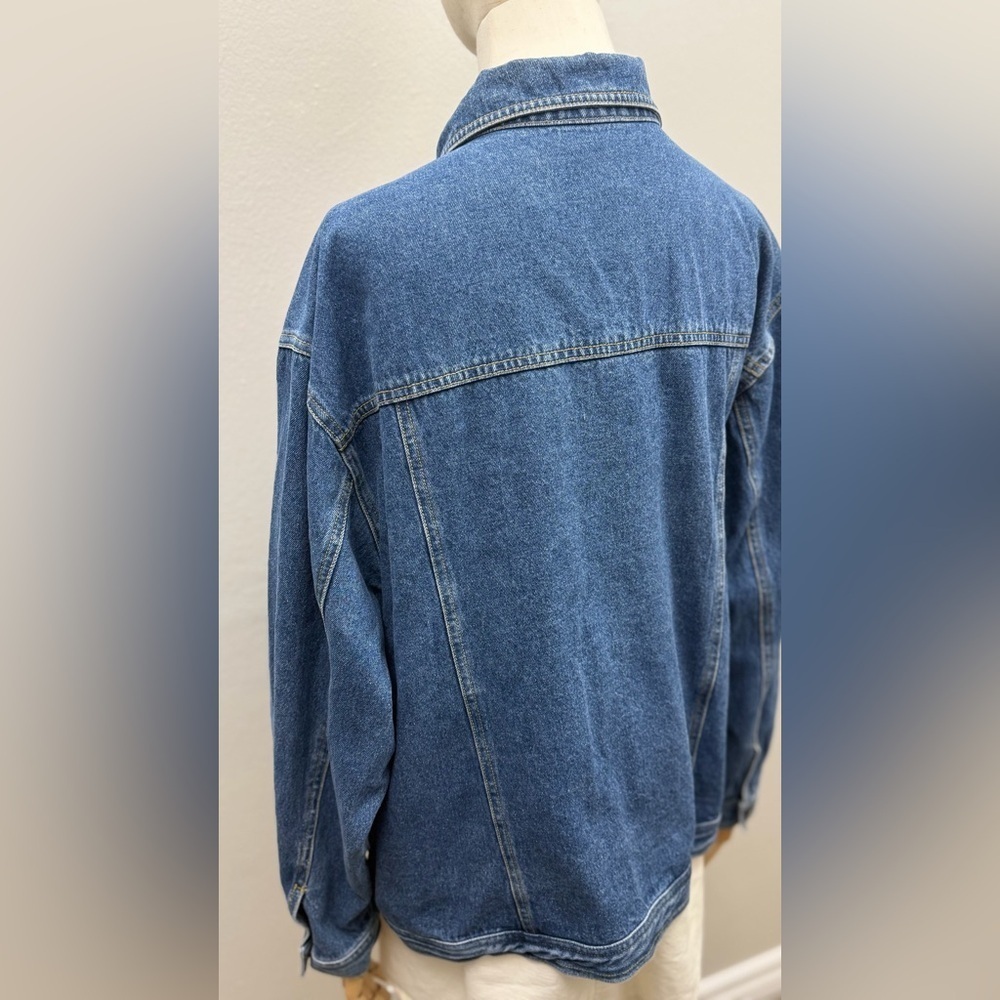 Vintage Carole Little Patchwork Denim Jacket – Size 18W Cotton - Picture 6 of 13